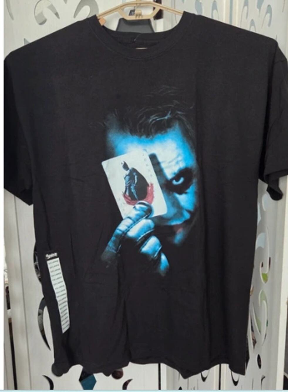 The Dark Knight Joker Playing Card Graphic T-Shirt XXL DC Batman Movie Tee